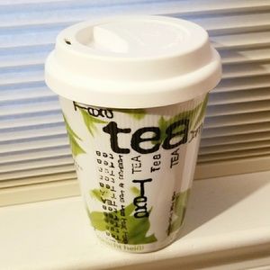 8oz Ceramic Reusable Travel Mug with Lid